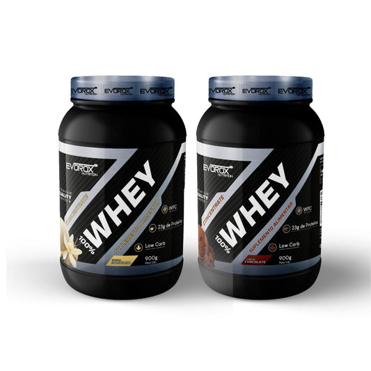 Combo Duplo Whey 900g Evorox Nutrition