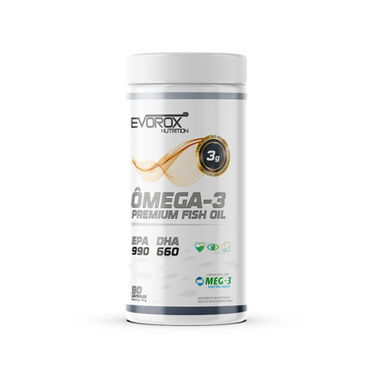 Ômega 3 Premium Fish Oil 90 Caps Evorox Nutrition